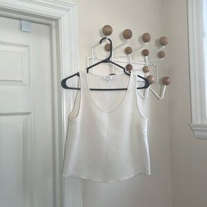 Aritzia - Wilfred - Neutral Cropped Tank Top - Cream - Size 0